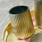 Luxury 4pc Gold Ceramic Bath Set – Elegant & Functional